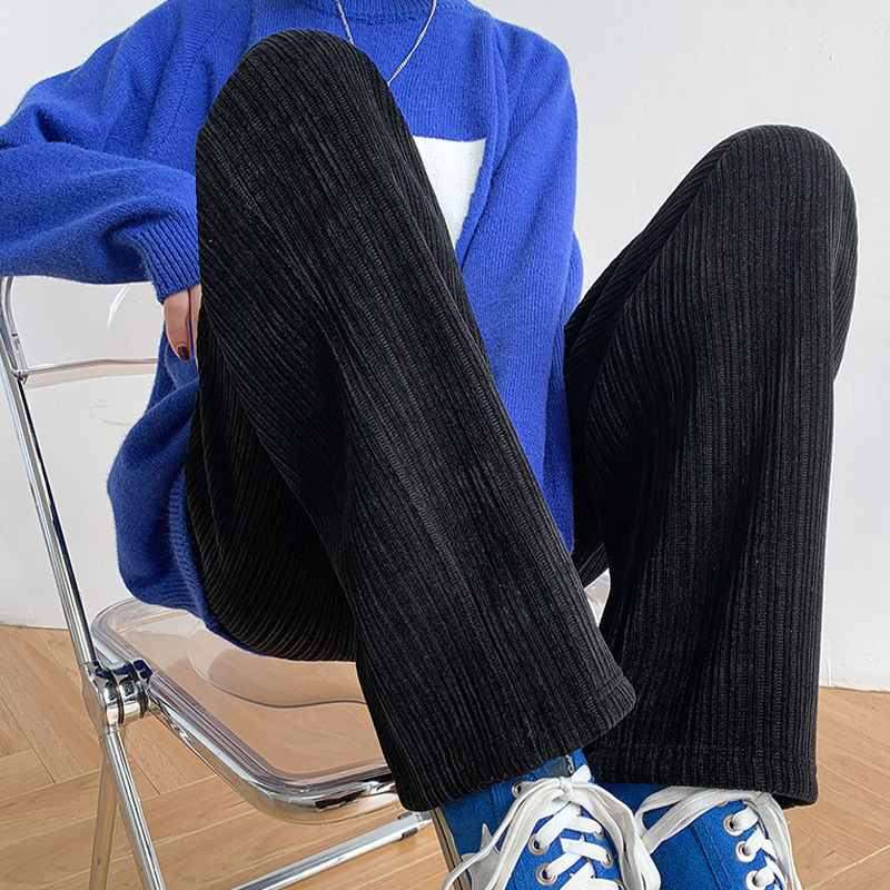 Casual Loose Trousers Drape Floor Mopping Pants