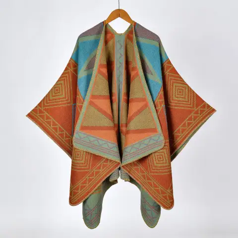 Women's Geometric Pattern Shawl