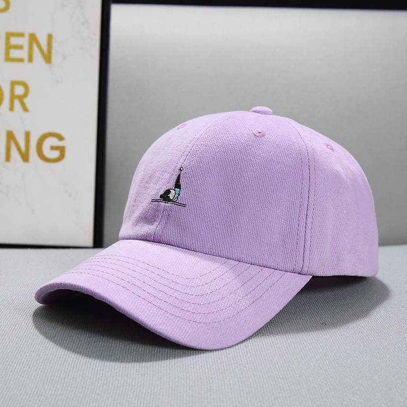 Face Displayed Small Letters Sun Visor Baseball Cap Yoga Style Purple - Shop at LoveMi