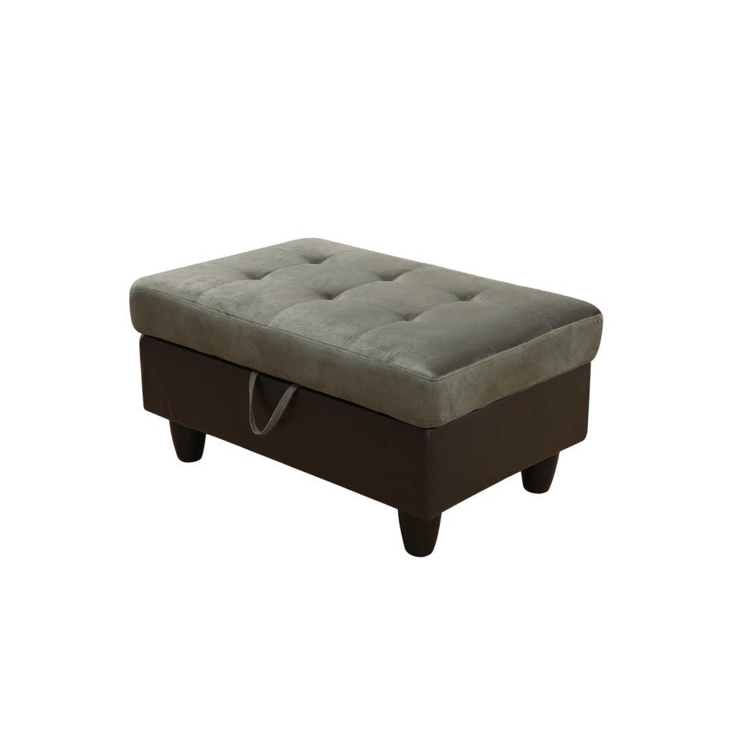 Pickup Only--Taupe Flannel And PVC 3-Piece Couch Living Room Sofa Set