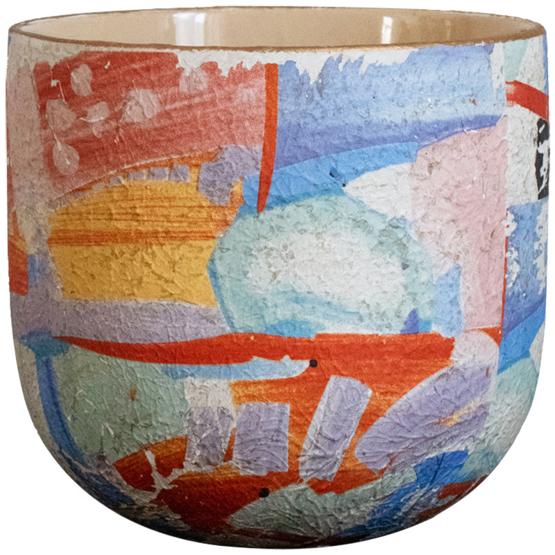 Ceramic planter medium art