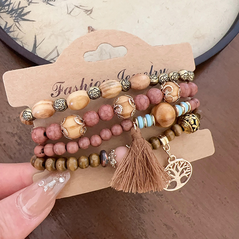 Bohemian Style Bead Geometric Bracelet