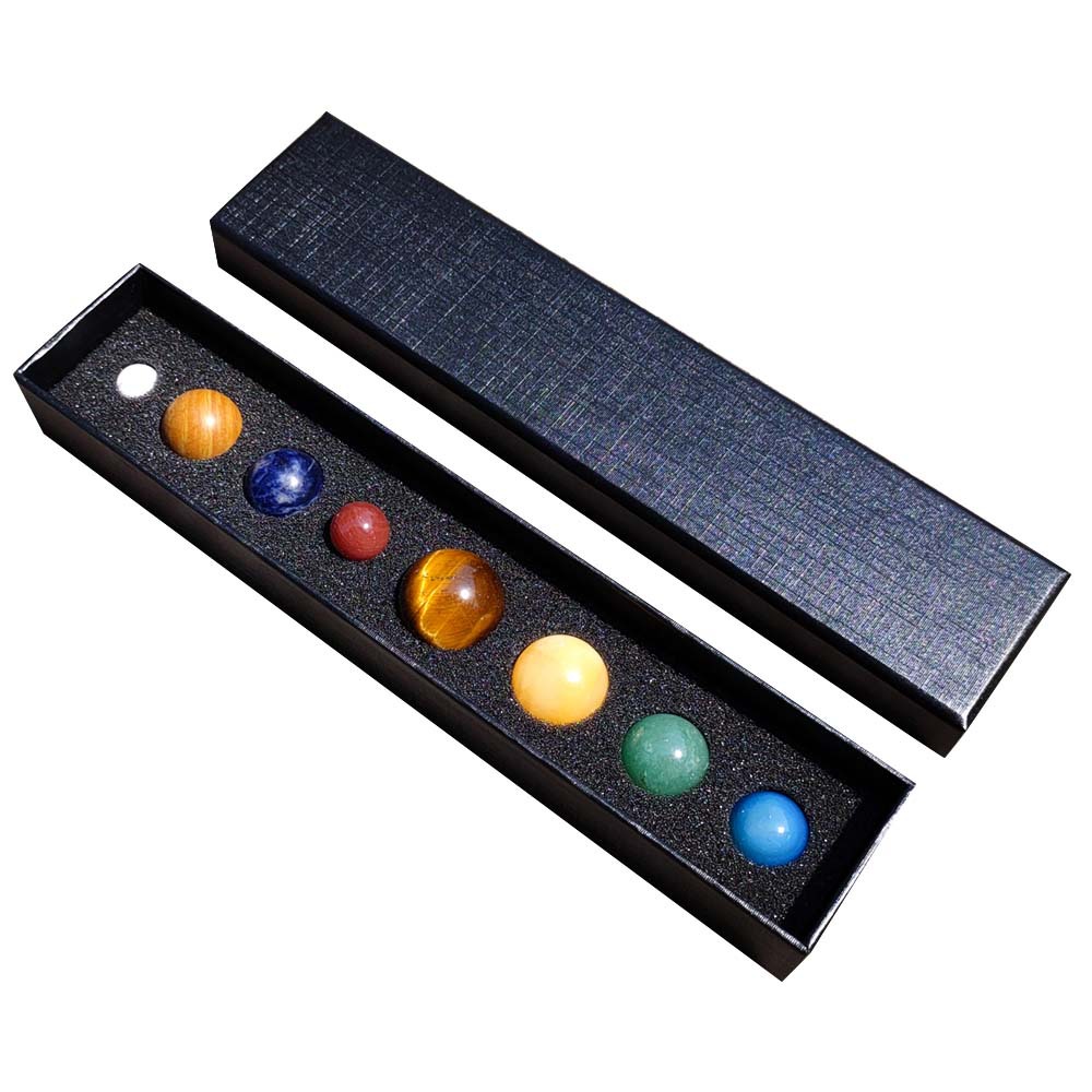 Title 1, Natural Stone Solar System Eight Planets Jade B...