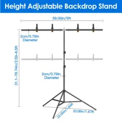 Adjustable Photography Stand With 6 Spring Clip Sandbags And A Handbag - Style1 - View 1