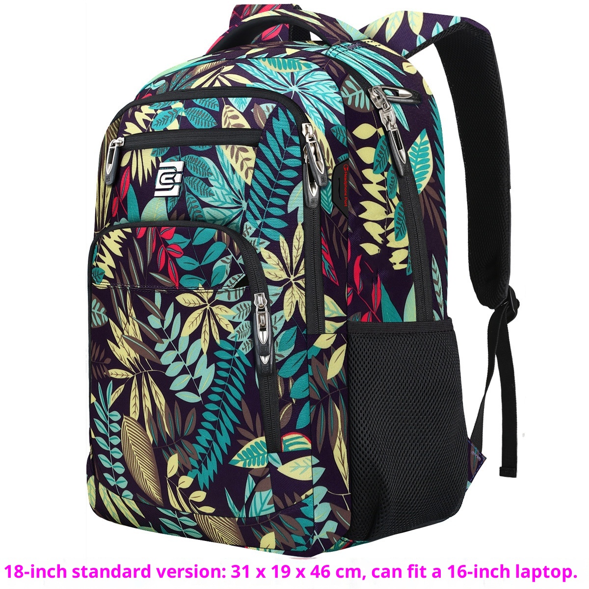 BC Men's Business Backpack Oxford Cloth Waterproof 16 Inch Large Capacity Multifunctional Computer Backpack Student Backpack Female - Color