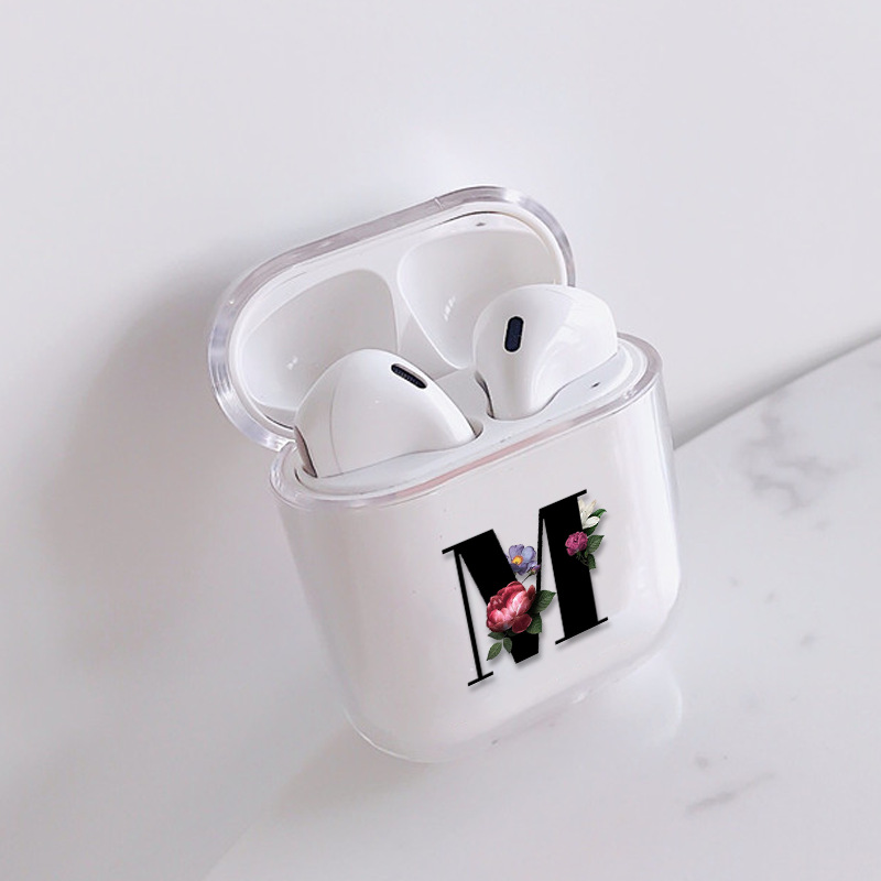 Compatible with Apple, English Alphabet Earphone Protective Cover PC Hard Shell Cute Transparent - Image 9