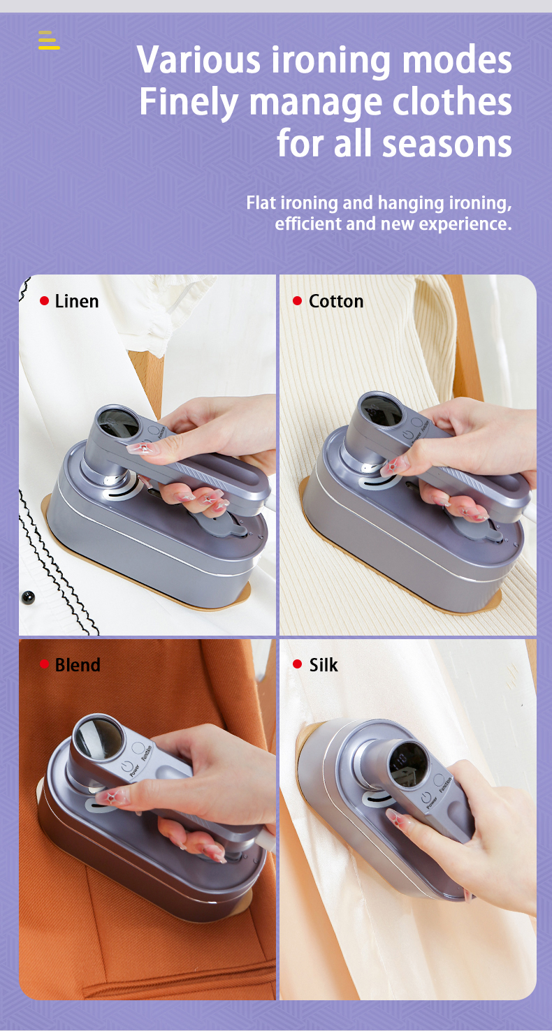 Title 10, Foldable Garment Steam Iron With Digital Screen...