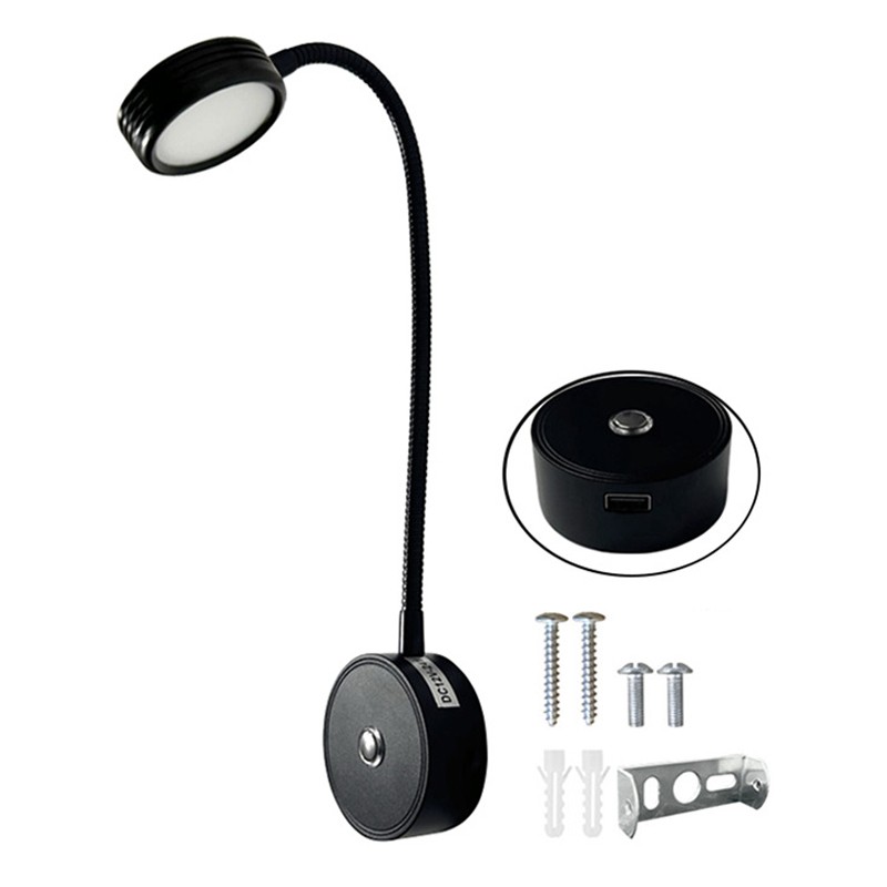 12V LED Touch Dimmable USB Spot Reading Light Motorhome Campervan Caravan Boat — image 11