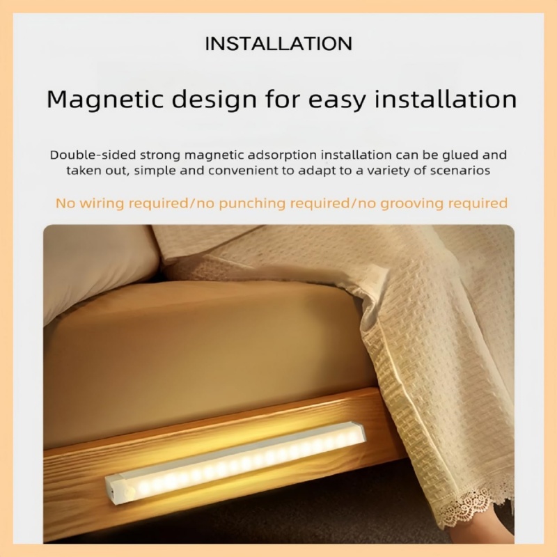 Motion Sensor LED Light, Rechargeable, Easy Magnetic Installation For Indoor Use — image 8