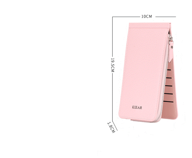 Large Capacity Men And Women Couple Card Holder Long Bank Card Credit Card Holder Multiple Card Slots Zipper Wallet
