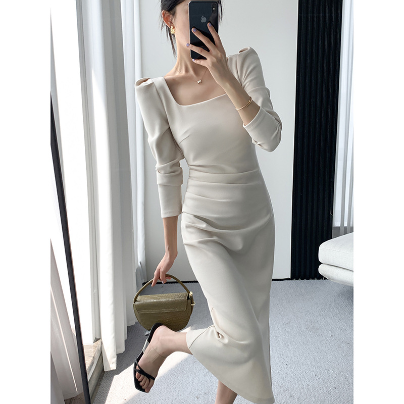 Long Sleeve Square-Neck Maxi Dress, picture 7 of 7