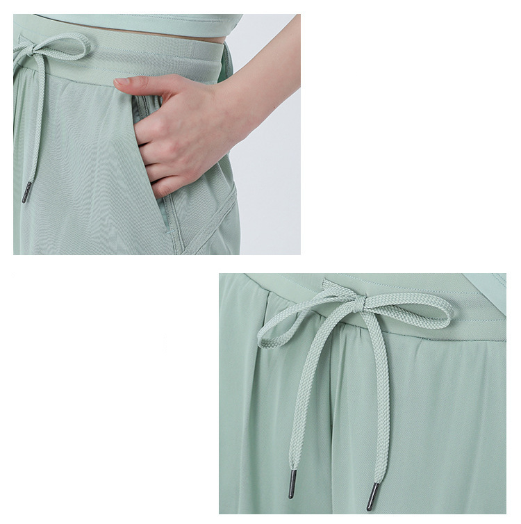 Outdoor Running Sports Mesh Loose Two-piece Suit