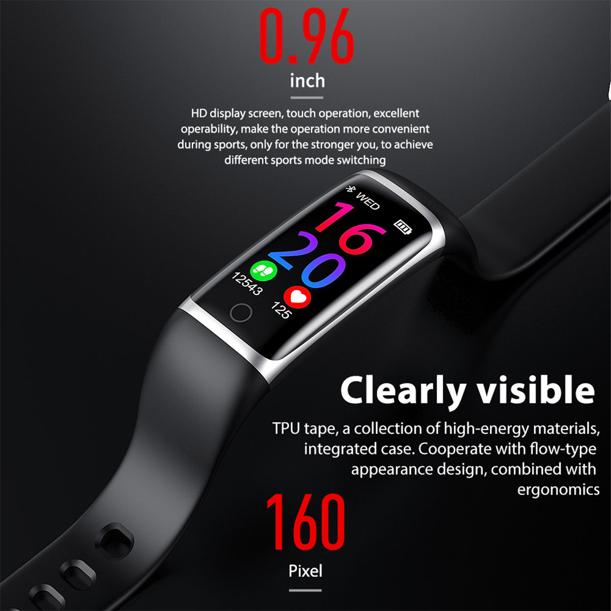 Pedometer Exercise Sleep Monitoring Multi-function Smart Bracelet - Image 16