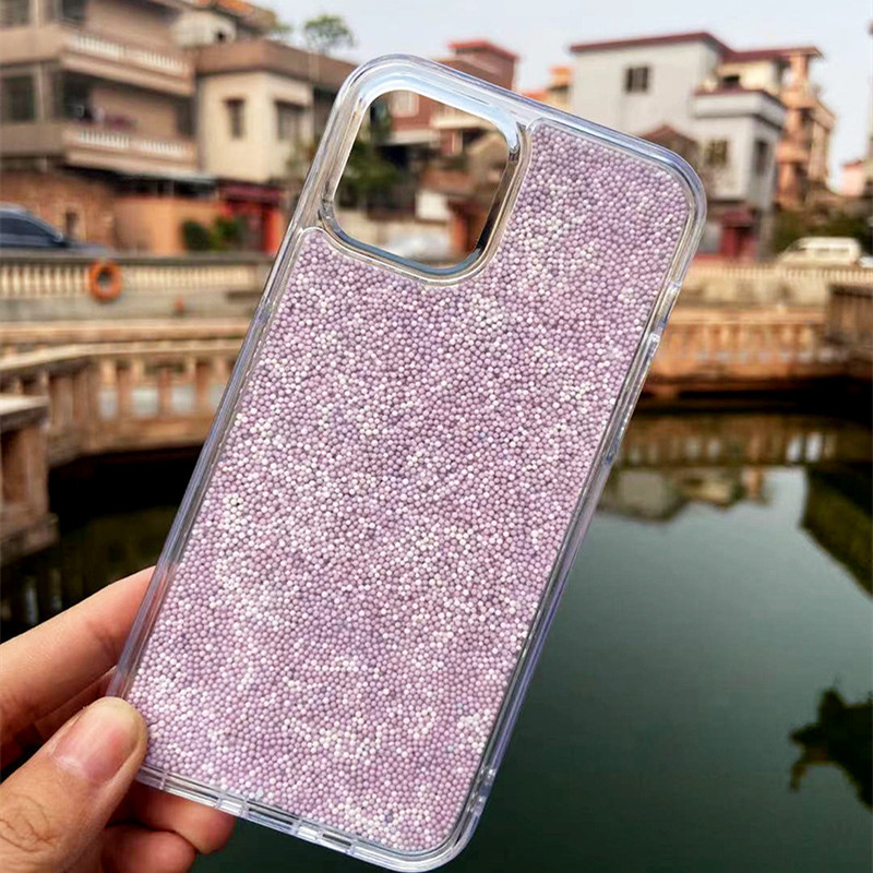 Coque de téléphone en mousse effet bonbon Macaron – bulles colorées – iPhone 11