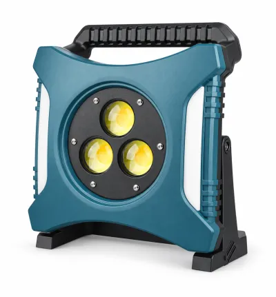 Rechargeable Type C COB Batteryversion 18650 W8142 3 Red Blue Warning LED Flood Light 6500mAh