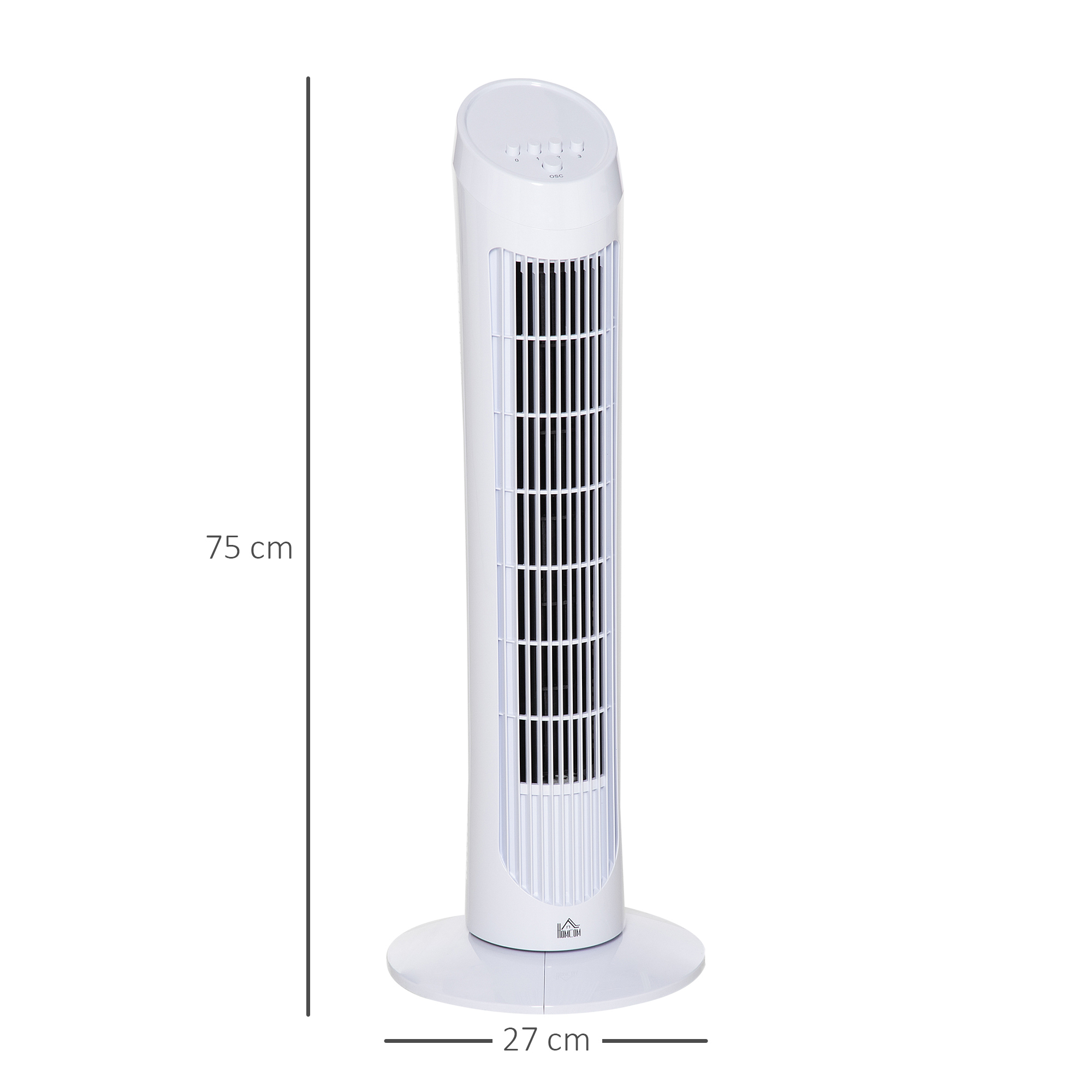 Tower Fan For Bedroom Cooling, 30 Inch Electric 70 Oscillating Fan With 3 Speed Settings, Standing Floor Fan For Home Office Indoor, White This Product Is Prohibited From Sale On Amazon.