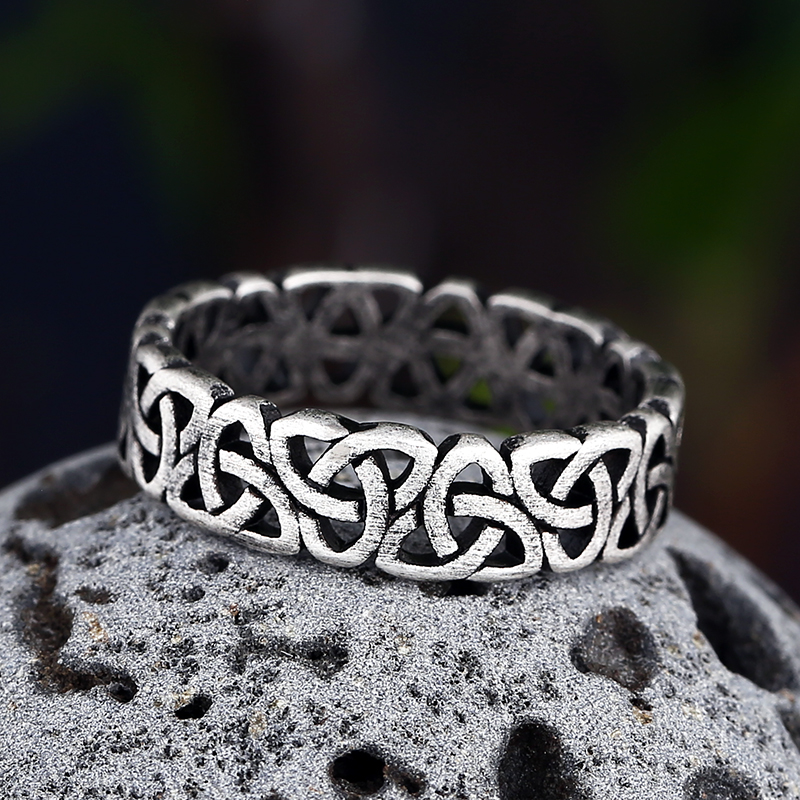 European And American Retro Viking Titanium Steel Ring For Men And Women