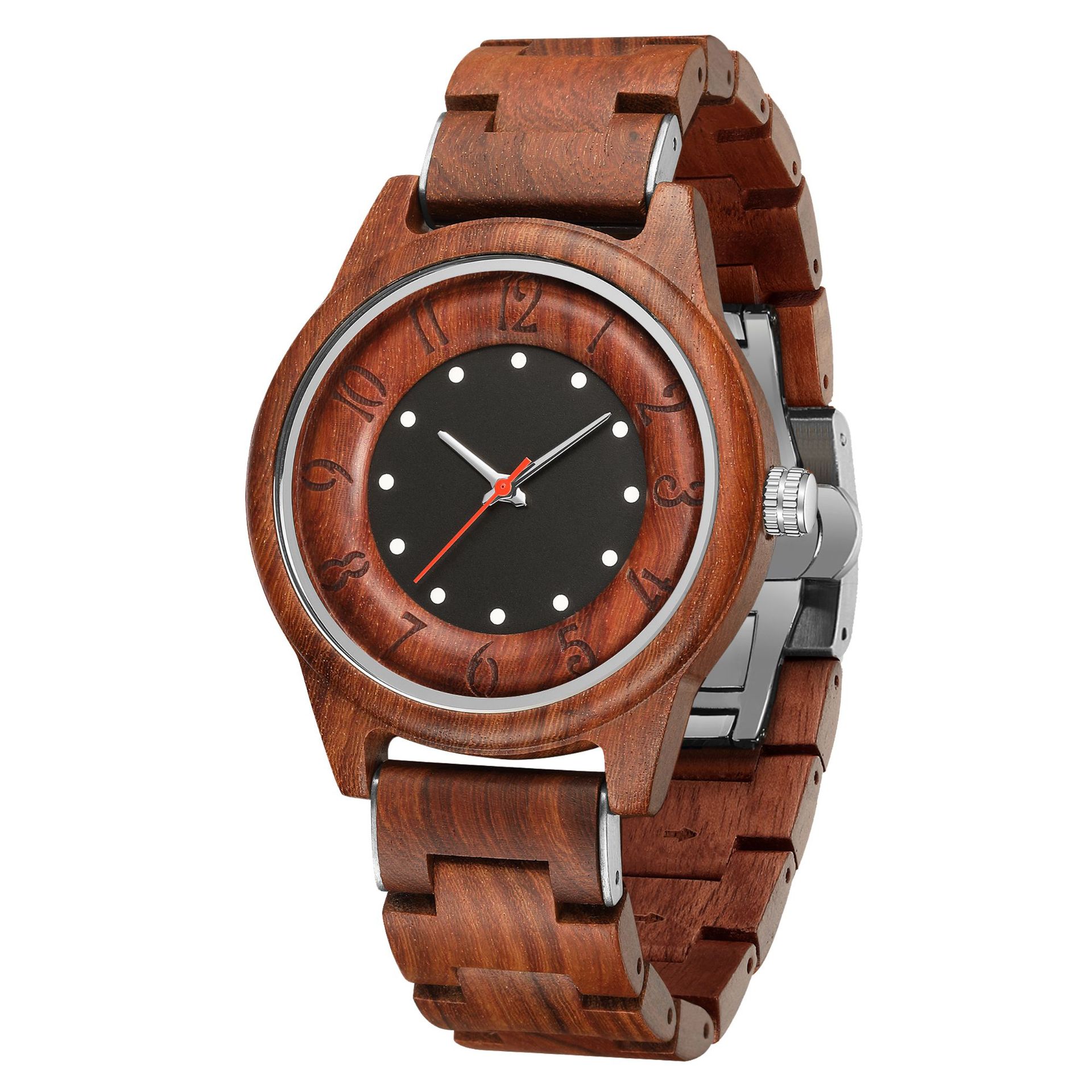One Piece Wooden Fashionable Quartz Watch 5