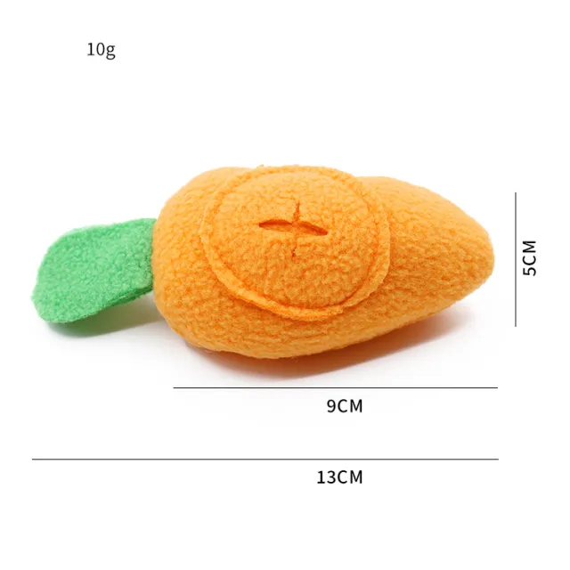 Pet Carrot Toy Dog Cat Rabbit Smell Hidden Food Find Food Interactive Game Sound Toy Orange - Shop at LoveMi