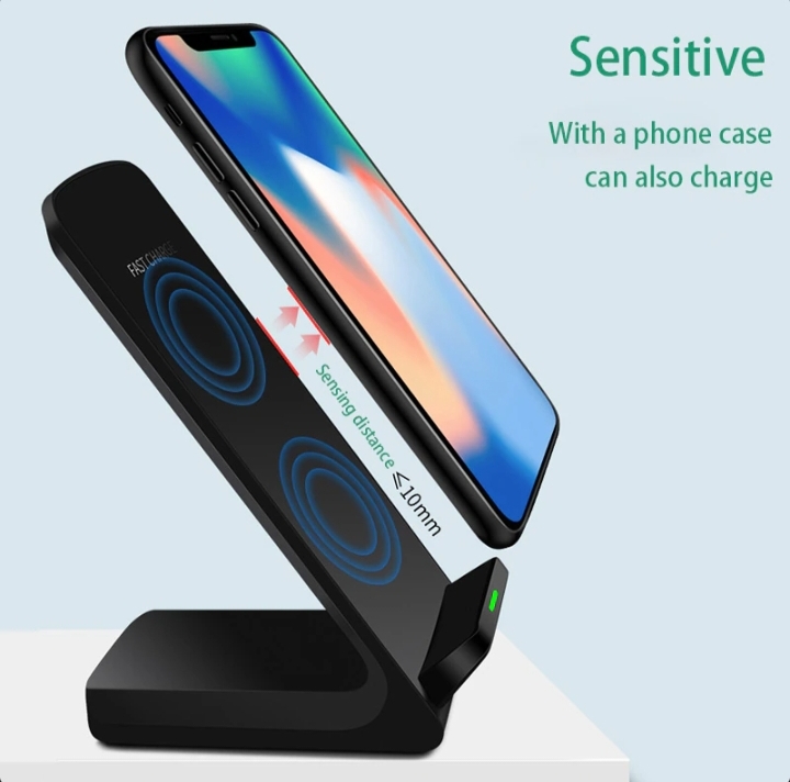 Qi Wireless Fast Charger Charging Pad Stand Dock 8