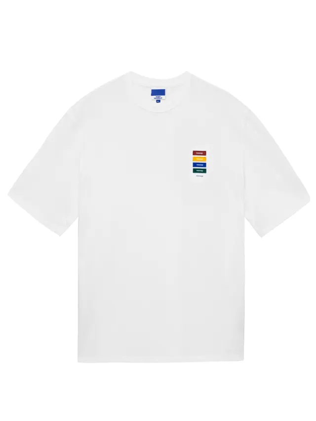Wassup Fashion New T shirt Men"s Rainbow Woven Wheat White - Shop at LoveMi