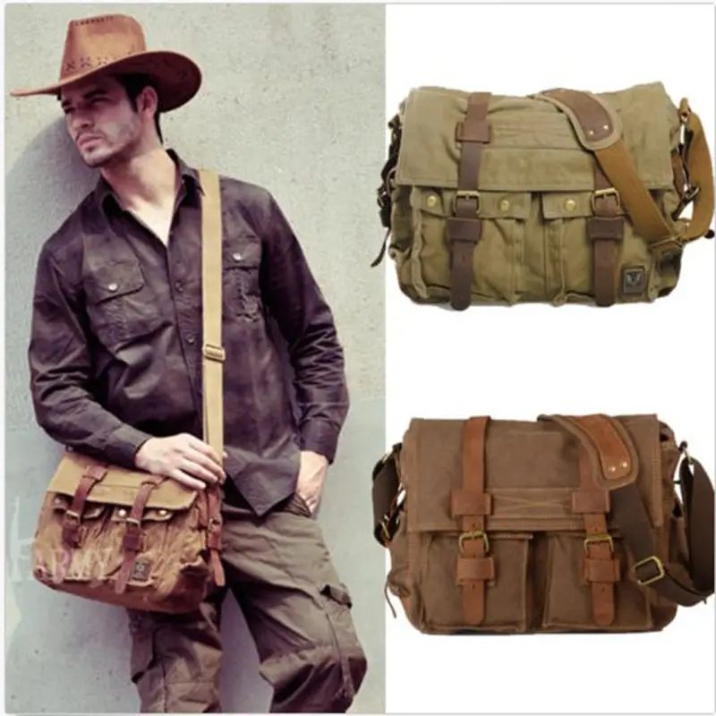 Men's and Women's Messenger Bags Horizontal Square Type