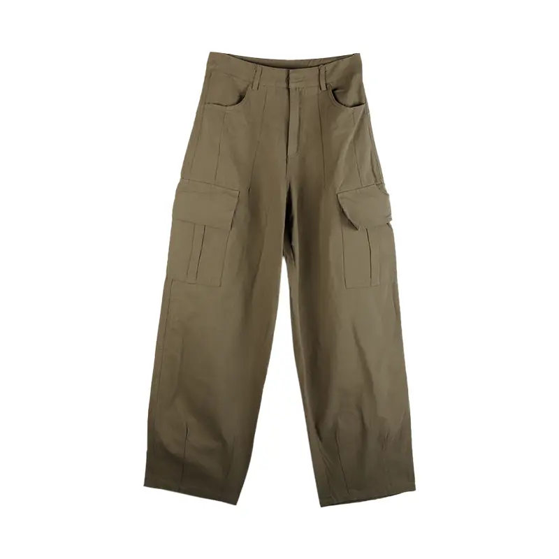 Women's Black High Waist Workwear Casual Trousers