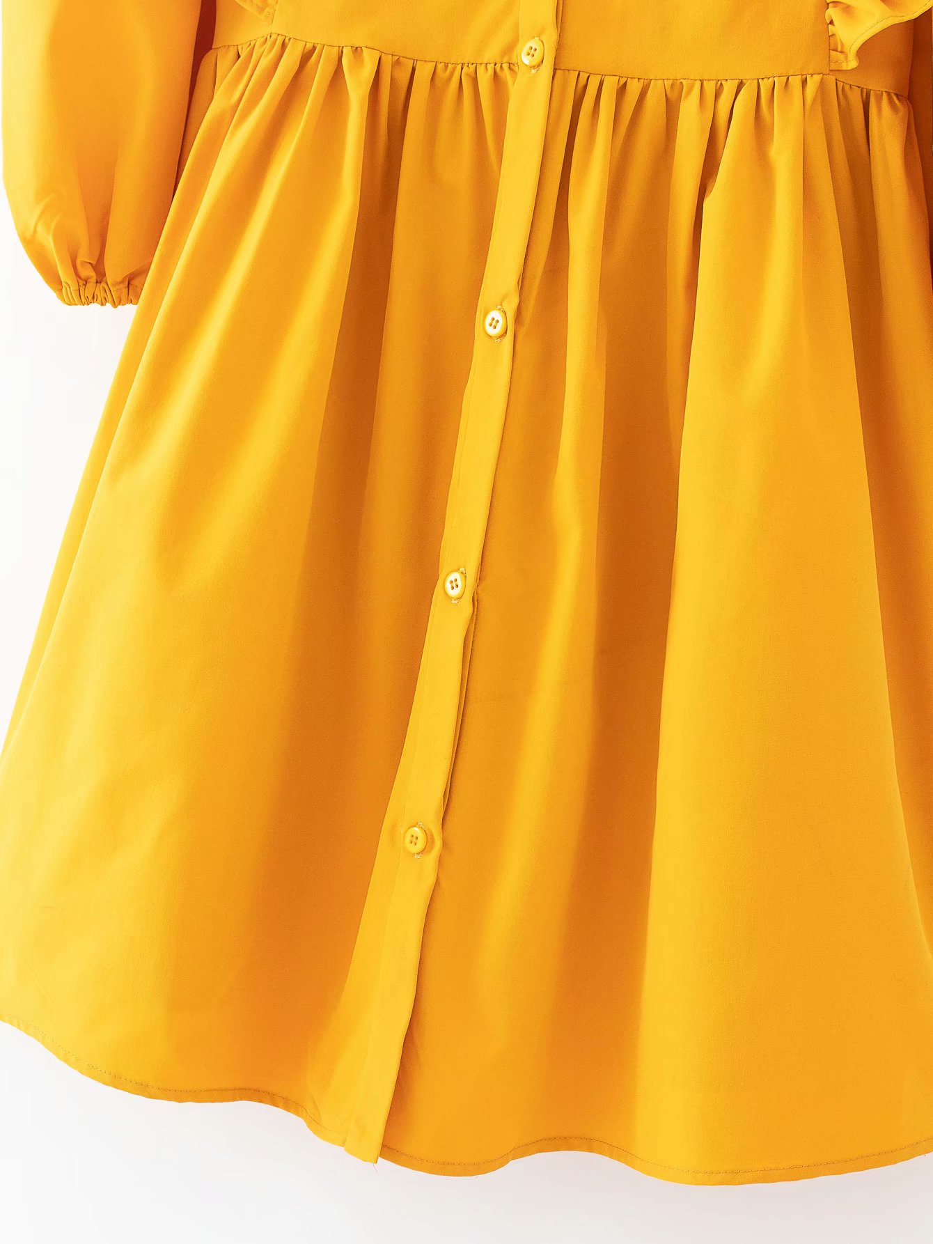 Fashionable Temperament All Match Western Style Ruffled Dress