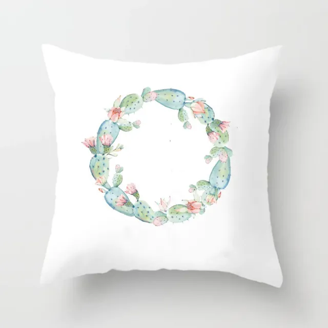Soft Cactus Print Throw Pillow Cushion Cover Color H - Shop at LoveMi