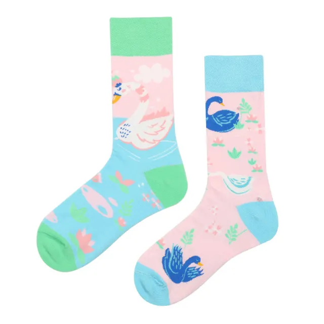 Animal Pattern Puppy Cat AB Asymmetric Mandarin Duck 3 Style 35To43 - Shop at LoveMi