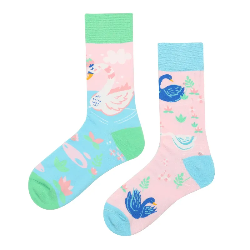Animal Pattern Puppy Cat AB Asymmetric Mandarin Duck - 3 Style-35To43