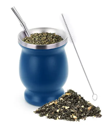 8oz Mate Tea Cup Insulated Cup Blue A - Shop at LoveMi