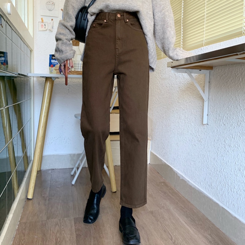 Title 5, Autumn All Match High Waist Slim Pants