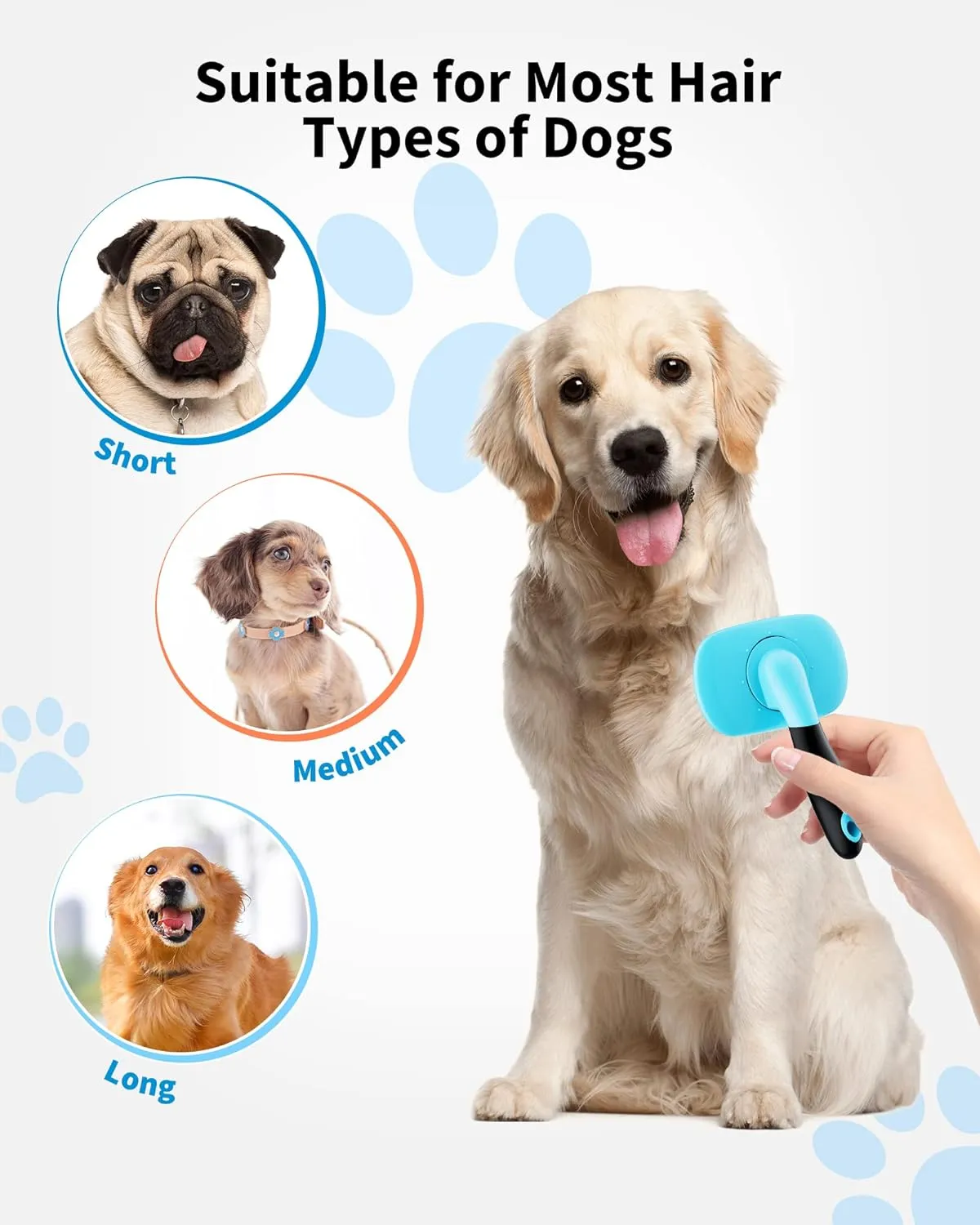 Dog Brush Cat Brush Pet Grooming Brush- Shedding Grooming Tools – image 4