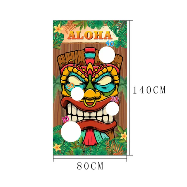 Hawaii Summer Theme Throwing Game Banner Polyester Woven Belt Sandbag - Shop at LoveMi