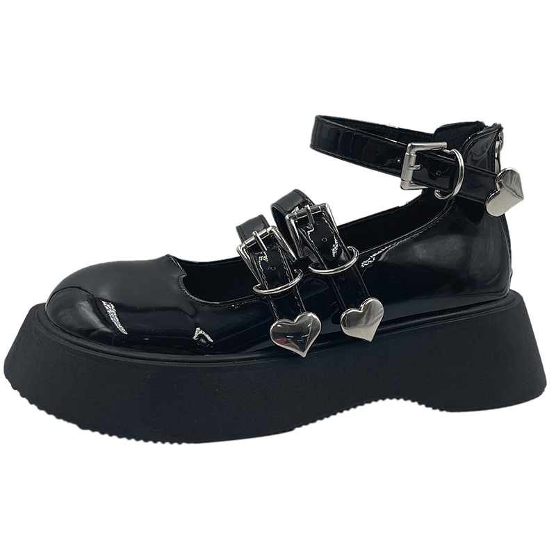 Increasing Thick-soled Japanese Retro Hot Girl Cute Harajuku British Style Small Leather Shoes Women