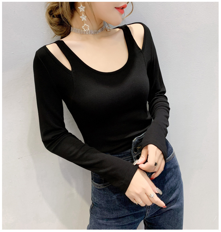 Round Neck T Shirt Trendy Womens Simple Bottoming Shirt