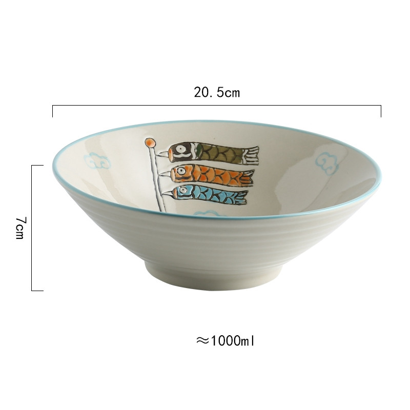 Title 9, Home Creative Large Japanese Style Ramen Hat Bowl