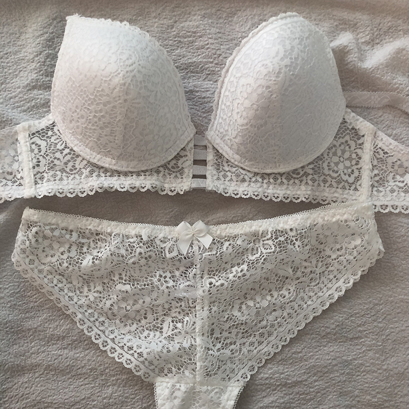 Title 3, Fashion Push Up Bra Lace Hollow Out Top Thin B...