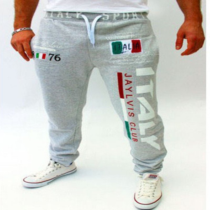 Men's Letter Digital Print Casual Pants