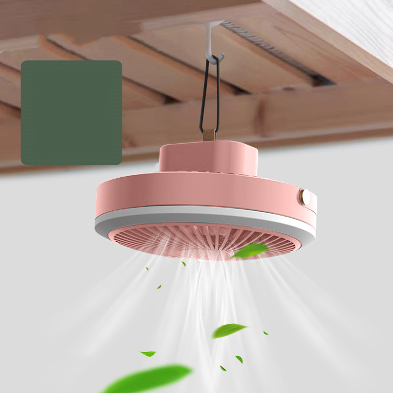 Outdoor Camping Remote Control Small Fan With Light