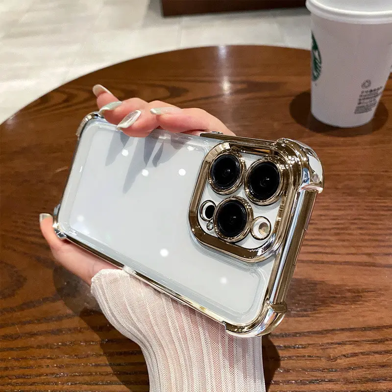 Four-corner Drop-resistant Phone Case Full Cover Transparent