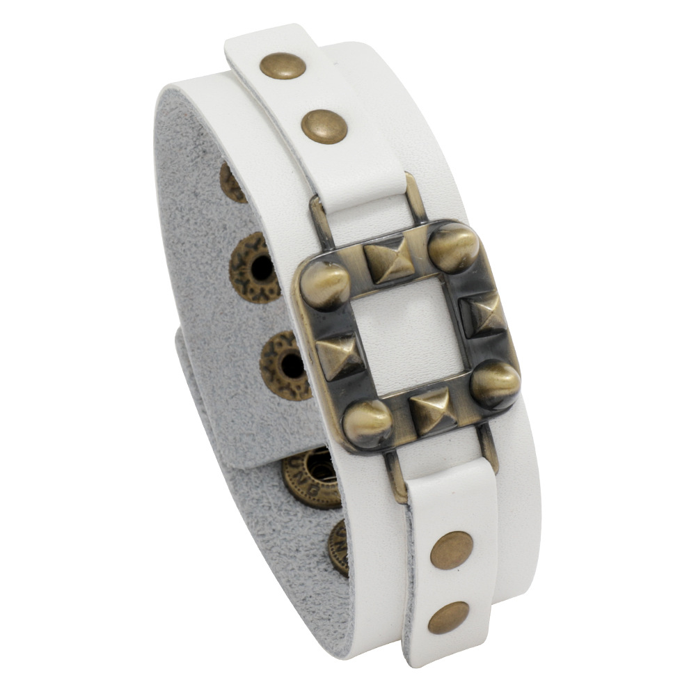 Men's Cowhide Bracelet Punk Rock Jewelry