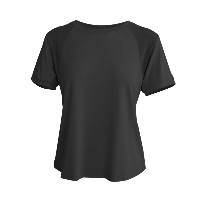 The New Net Fight Breathable Quick-drying Running Sports Short Sleeves - Black