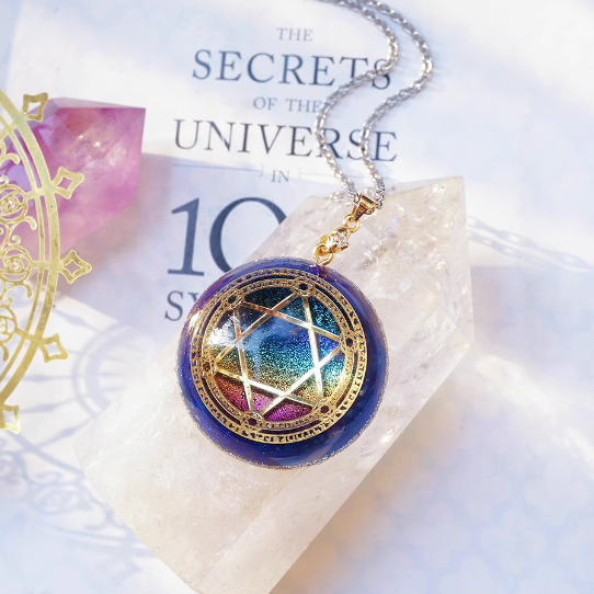 Guardian Stone Lucky Jupiter Character Crystal Necklace