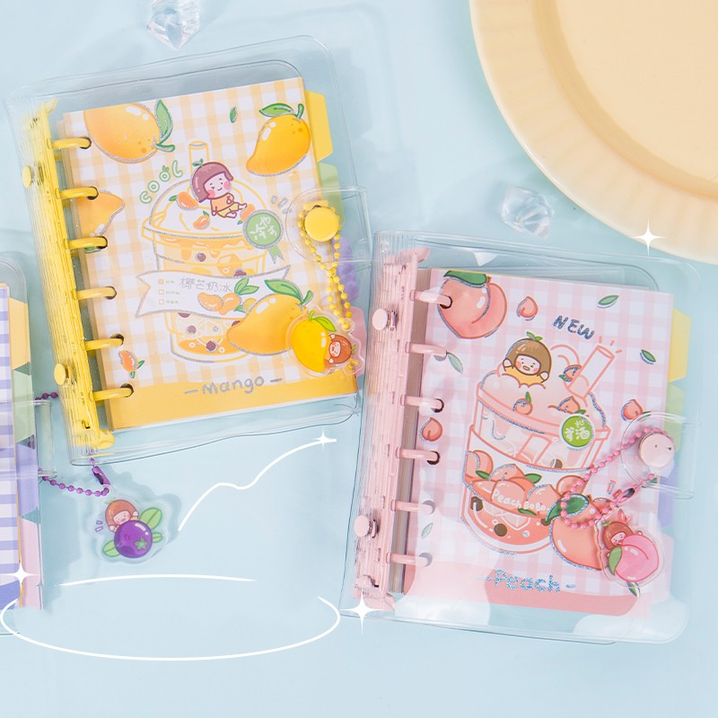 Notebook Detachable Loose Leaf Cute Girl Heart Ins Style Minimalist