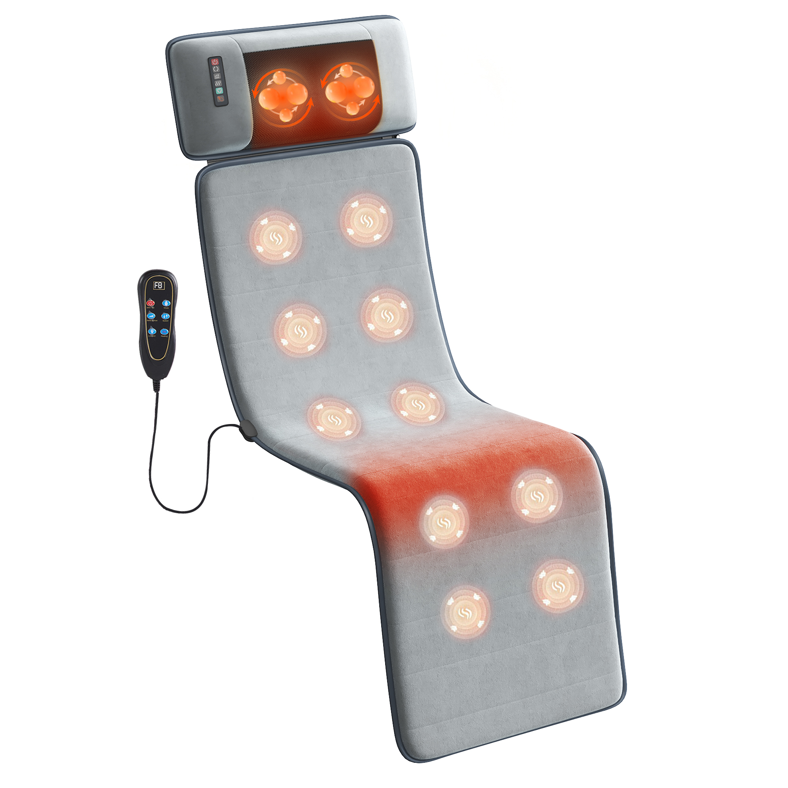 Full-body Massage Pad With Heating Function, Graphene Heating And Vibrating Massage Pad image 4