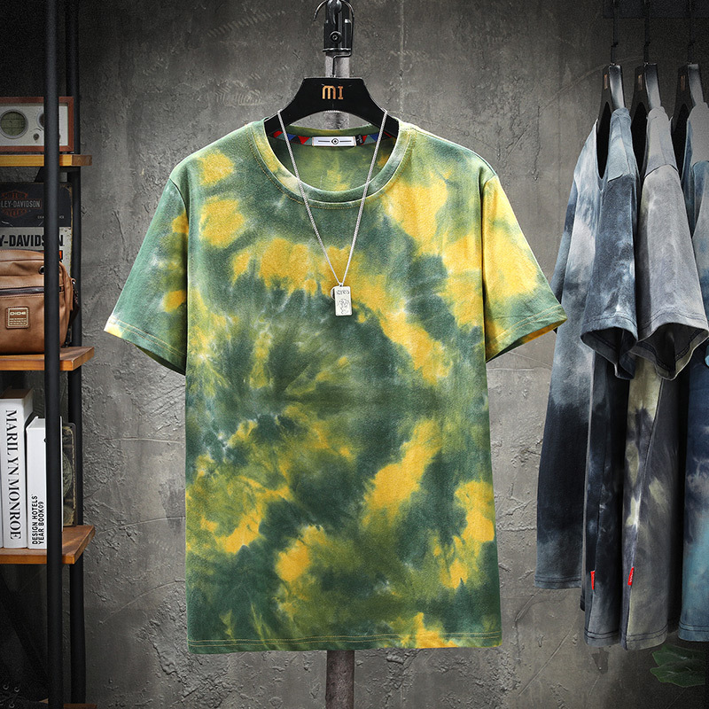 Title 6, Round Neck Short Sleeve Tie-dye Print T-shirt