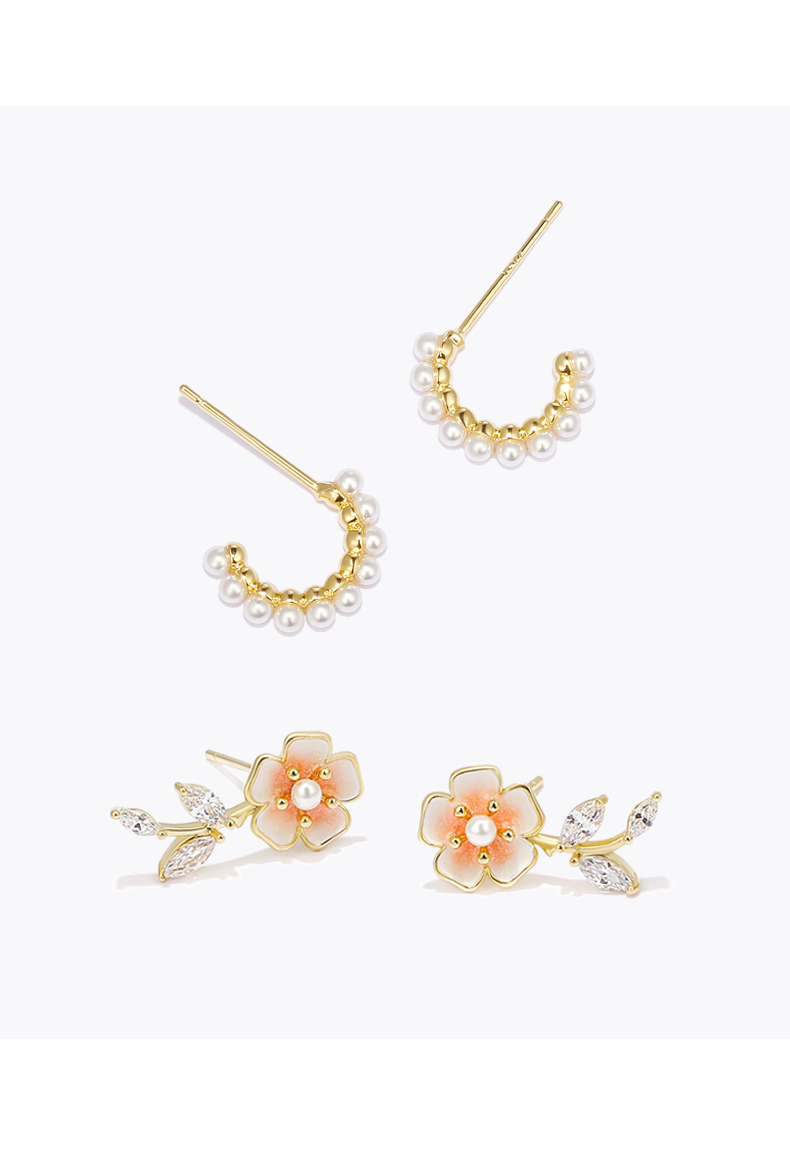 Title 1, Trendy And Unique Flower Earrings For Women