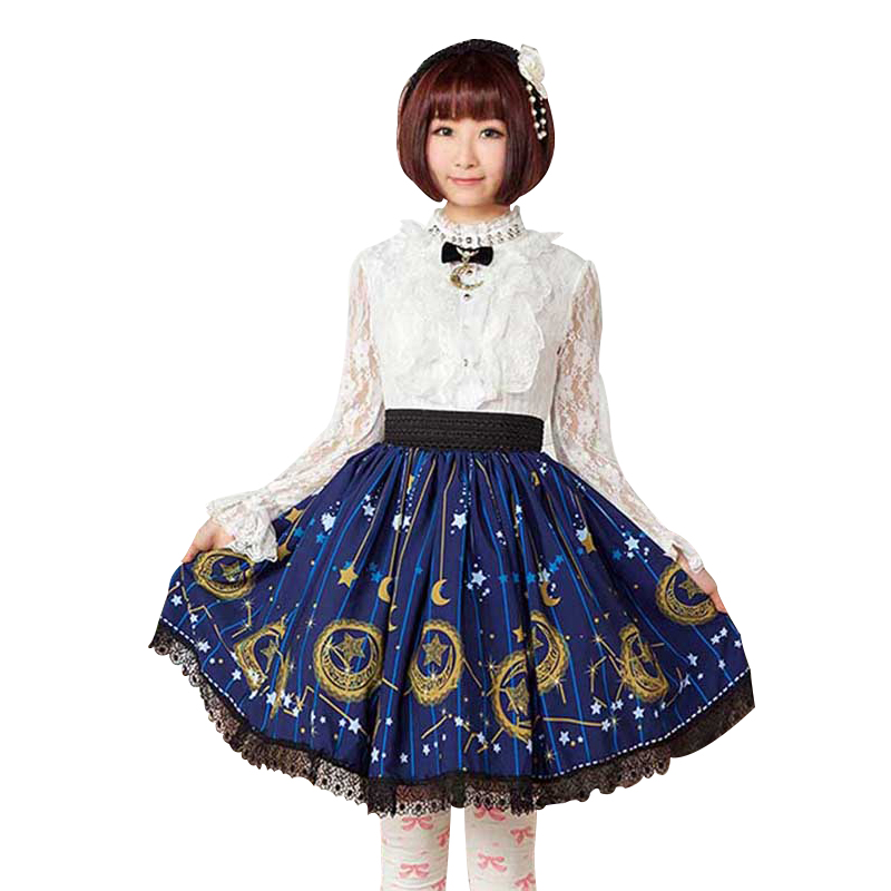 Title 5, Saia Lolita com Renda Estampada